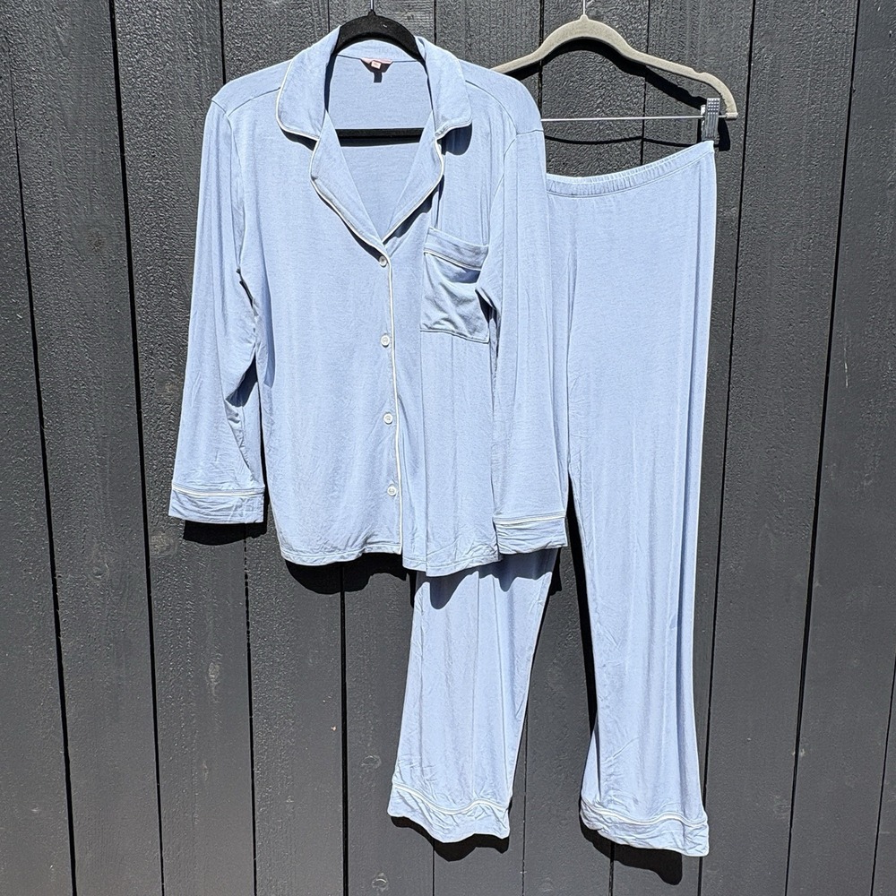 Eberjey Gisele Long Pajama Set XS Minimalist Luxury Relaxed Classic Modal Tencel
